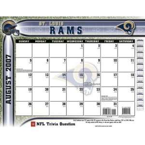 St. Louis Rams 2007   2008 22x17 Academic Desk Calendar  