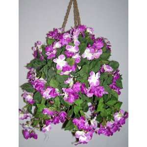  Medium Impatiens Hanging Basket (lavender)