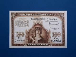 Reproduction New Caledonia 100 Francs 1943  