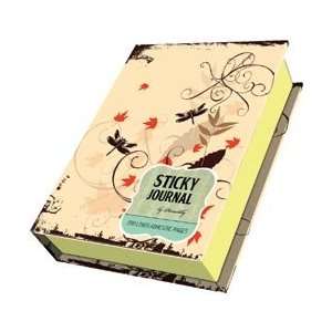 Piccadilly Sticky Notes Journal Dragonfly; 3 Items/Order  