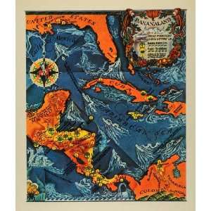  Map Gulf Mexico Caribbean Sea Colombia Sugar Banana Tropical Ocean 
