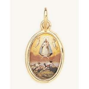  Gold Plated Religious Medal   Caridad Cobre Jewelry