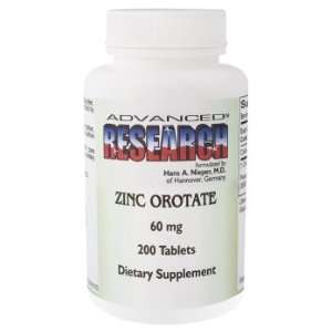  Nutrient Carriers   Zinc Orotate, 60 mg, 200 tablets 
