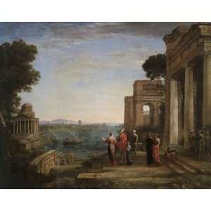   24 x 20 inches   Aeneass Farewell to Dido in Carthago