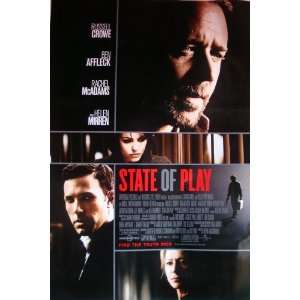  State of Play 27x40 Original Movie Poster Double Sided 