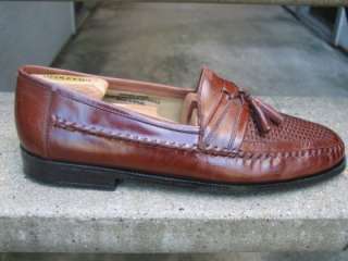 Stacy Adams Used Brown Tan Woven Loafers 13  