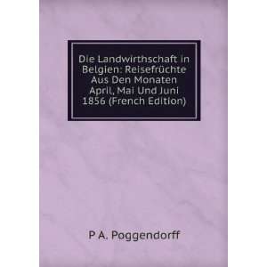   April, Mai Und Juni 1856 (French Edition) P A. Poggendorff Books