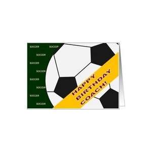  Soccer Coach Happy Birthday From Player Card Health 