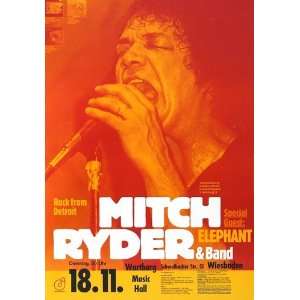  Mitch Ryder   Rock from Detroit 1971   CONCERT   POSTER 
