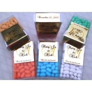  Foil Monogram Tic Tac Wedding wrappers/stickers/labels (Personalized 