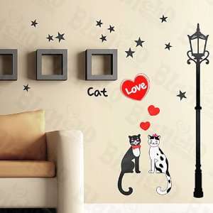  Cat Love   Wall Decals Stickers Appliques Home Decor   HL 