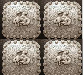 Cowboy SQUARE RIDER Conchos,saddle,headstall,blanket  