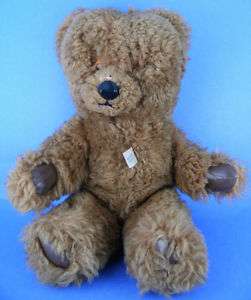 Vintage Bell & England Plush Stuffed Jointed Teddy Bear  