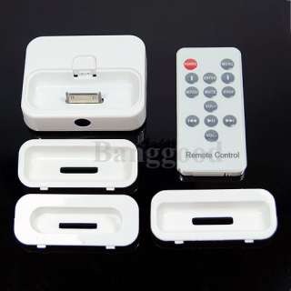   Dock Charger Stand 3 adapters + IR Remote for iPod Touch Mini Nano