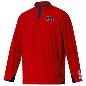   Rebels Red Safety Blitz Coaches Pullover Jacket