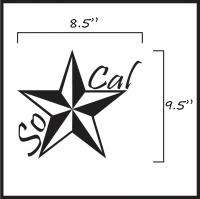 Custom So Cal / California Die Cut Vinyl Decal Sticker ANY COLOR 