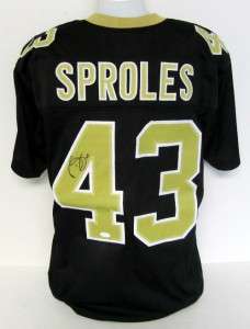 New Orleans Saints Darren Sproles Autographed Black Jersey JSA  
