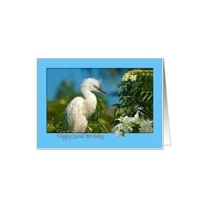  92nd Birthday Card with Snowy Egret Card Toys & Games