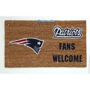  New England Patriots Lighted Coir Door Mat Patio, Lawn 