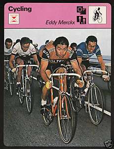 EDDY MERCKX Cycling 1977 SPORTSCASTER JAPAN CARD 02 19  