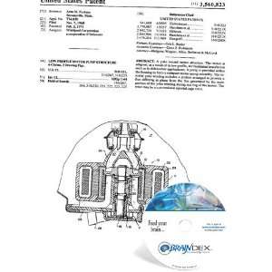    NEW Patent CD for LOW PROFILE MOTOR PUMP STRUCTURE 