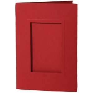  Red 5 x 7 Photo Notecards with 2 1/2 x 4 opening (Fits 