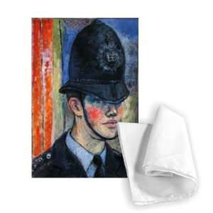 com Policeman, 1963 (oil on board) by Peter   Tea Towel 100% Cotton 
