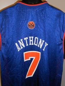 NEW Carmelo ANTHONY #7 New York NY KNICKS Mens XLarge XL Adidas Blue 
