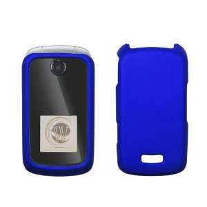   ZTE Z331 Rubberized Hard Case Cover   Blue Cell Phones & Accessories