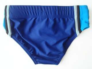 NWT Speedo Boys Brief Swimsuit Blue 26 28  