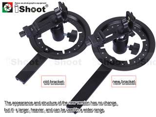 Flash Bracket/Holder+Hot Shoe Mount for Nikon/Canon Speedlight Softbox 