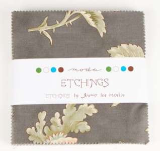 Moda FABRIC Charm Pack ~ ETCHINGS ~ by 3 Sisters  