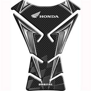  Tank Pad for Honda Sportbikes   Racing/Carbon Fiber/White Automotive