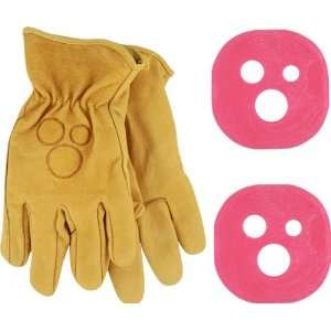  Holesom Slide Gloves Large Xlarge Tan W Bubble Gum Pucks 
