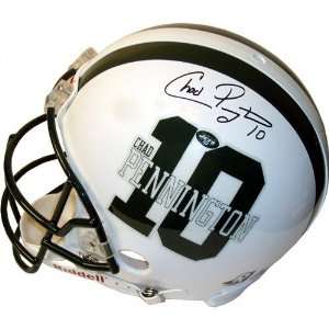  Chad Pennington New York Jets Autographed Player Helmet 