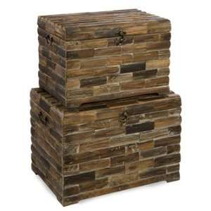  Moreton Wood Chests   Set of 2 