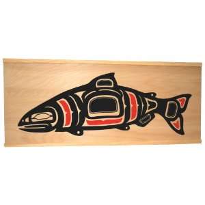 SeaBear Wood Box with Smoked Keta Salmon, 16 Ounce Unit