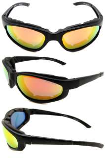 Skiing / Snowboarding Foam Padded Wind Resistant Sunglasses   Assorted 
