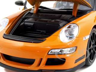   car model of Porsche 991 (997) GT3 RS Orange die cast car by Welly