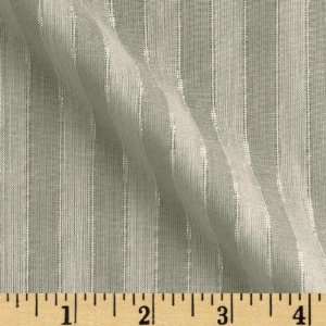  58 Wide Lurex Cotton Voile Stripes Grey Fabric By The 