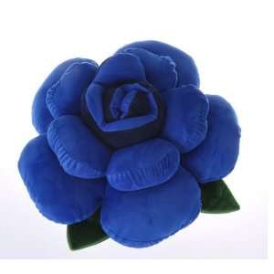   Cushion Coussin Sofa Pillow Pp Cotton Flower Blue