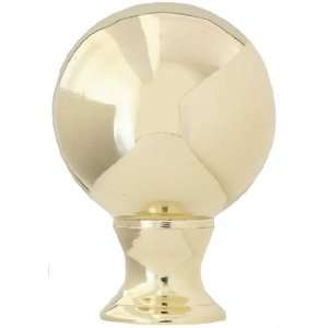   Co. FN34 PB87, Decorative Finial, Polished Brass 1.25 inch Ball Home