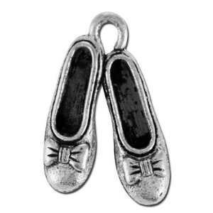   Antique Silver Magical Slippers Pewter Charn Arts, Crafts & Sewing