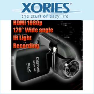 120° Wide Angle Lens Full HD MIni Vehicle DVR Black Box IR Night 