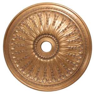 Corinthian Gold Ceiling Medallion Round Gilt Martelle  