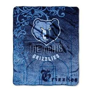  Memphis Grizzlies 50x60 Retro Style Plush Raschel Throw 