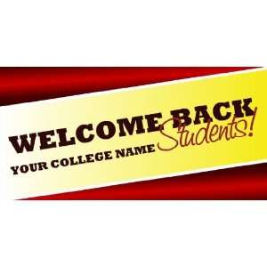  3x6 Vinyl Banner   Welcome Back Students Generic 