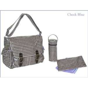  Checker Double Buckle Diaper Bag (ColorCBCheck Blue 