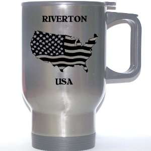  US Flag   Riverton, Utah (UT) Stainless Steel Mug 