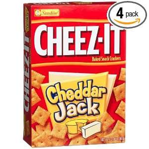 Cheez It Baked Snack Crackers, Cheddar Jack, 13.7 Ounce Boxes (Pack of 